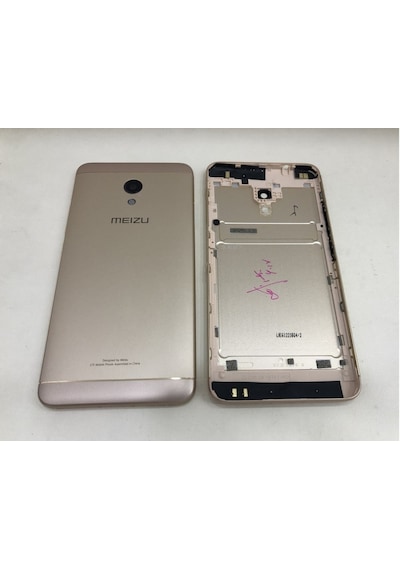 Meizu M5s M612h Kasa Arka Kapak Pil Kapağı - Füme - Koyu Gri