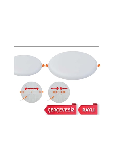 Horoz Stella 24- 24w Raylı Çerçevesiz Led Panel Beyaz 016-052-0024