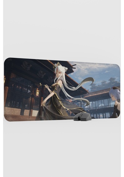 Ningguang Genshin Impact Anime Oyuncu V5 - 90x40 Xxl Gaming Mouse Pad Fare Altlığı