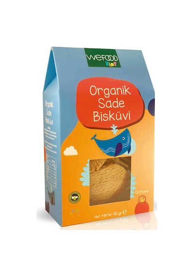 Kids Organik Sade Tereyağlı Bisküvi 50 Gr