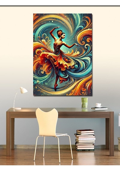 Kanvas Tablo Alevli Dans Ve Coşku 50cmx70cm
