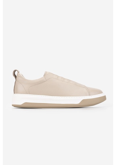 Valmenti Erkek Hakiki Deri Bej Floter Sneakers & Spor Ayakkabı 1212 2505 Erk Ayk Y26 Bej Fltr