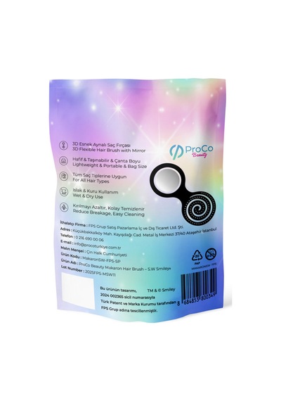 Proco Proco Beauty Makaron X Sw. Smiley - Sürpriz Paket Saç Fırçası