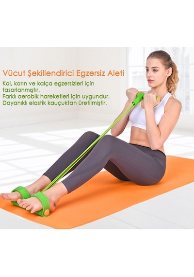 Body Trimmer Egzersiz Kas El Ayak Direnç Yayı Lastiği Spor Aleti