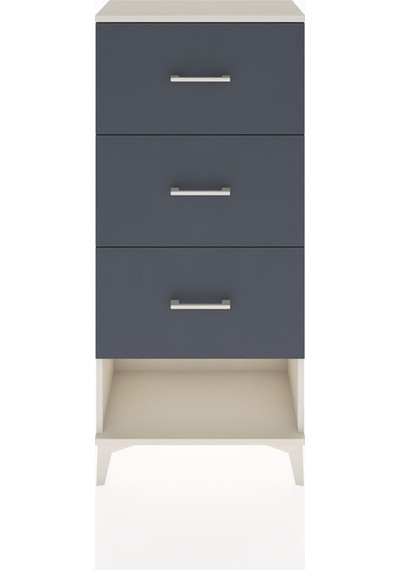 Hyperion Dolap 3 Çekmeceli 60x44x134 Aytaşı-antrasit Aytaşı