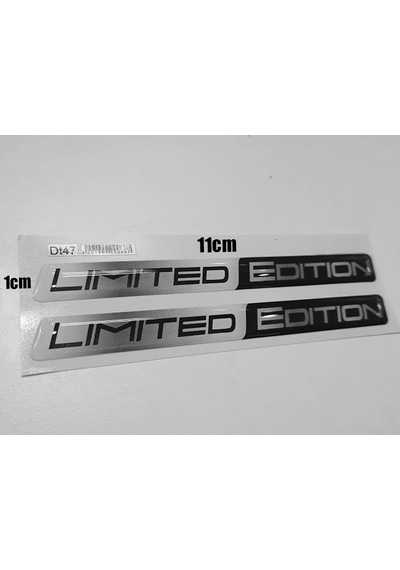 Limited Edition 3d Sticker Gri Siyah