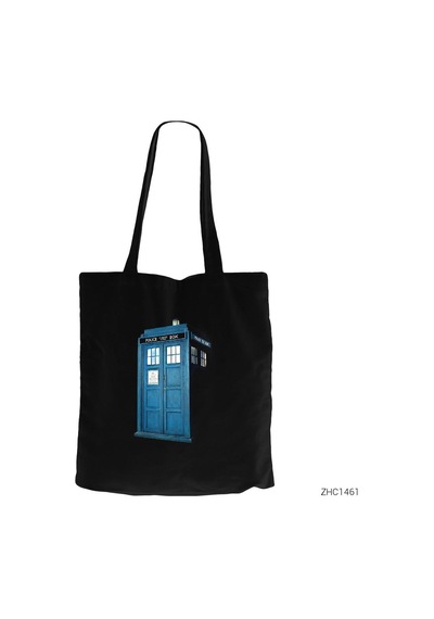 Doctor Who Tardis Siyah Kanvas Bez Çanta