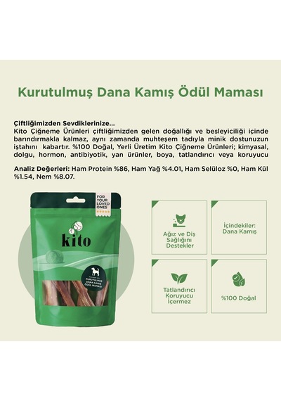 Kito Dana Kamış Yetişkin Köpek Ödül Maması 100 G