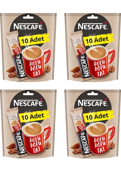 Nescafe 2 si 1 Arada Kahve 4 x 10'lu