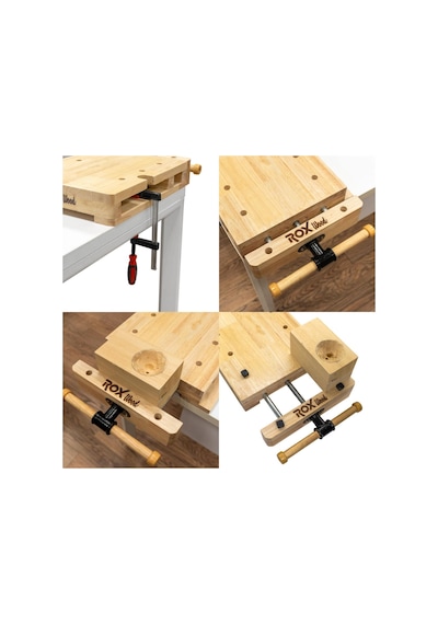 Rox Wood 0274 Tezgah Üzeri Mengeneli Ahşap Çalışma Tezgahı