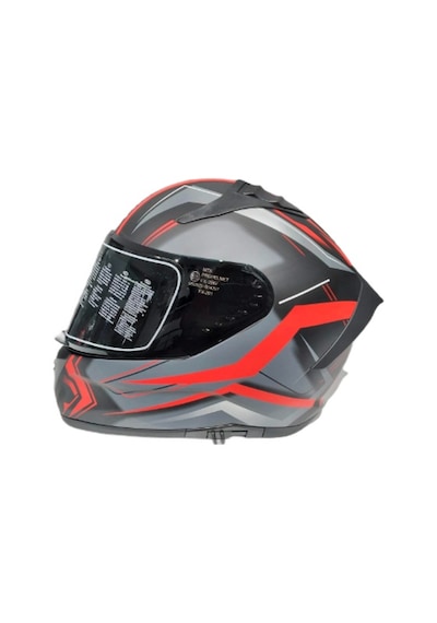 Mts Pro 801 Twilgh Güneş Gözlüklü Kask Kırmızı Mat Gri