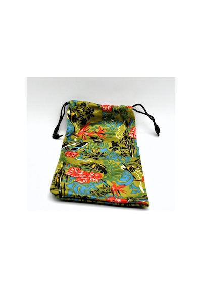 Tropıcal Pouch Tropıkal Desenli Gözlük / Güneş Gözlüğü Mıkrofıber Silme Bezi Saklama Kabı