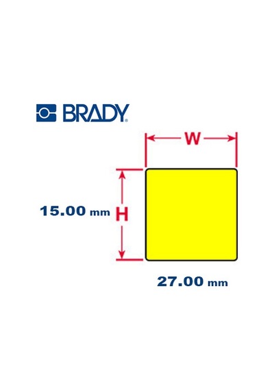 Brady Ptlep-03-7593-Yl Kazınmış Plaka Dğ Etiketi M611.Bmp61.Bmp71