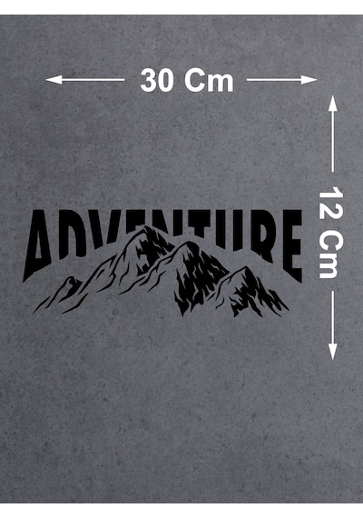 Macera Dağ Adventure Sticker - 4x4 Off Road Avcı Kamp Sticker - 00233 30x12 Cm