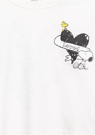 Mavi - Peanuts Baskılı Ekru Tişört 7610373-70057 Ekru