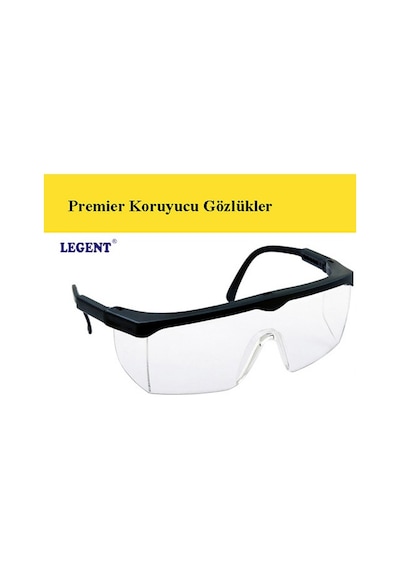 Batu Premier Koruyucu Şeffaf Gözlük İş Gözlüğü Laboratuvar Gözlüğ