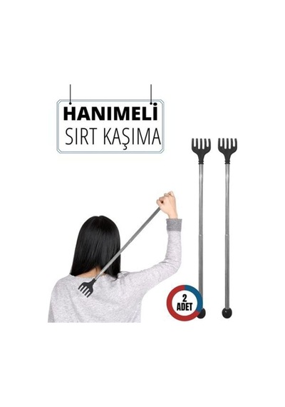 2 Li Hanımeli Metal Sırt Kaşıma Aparatı Karışık