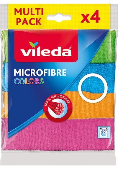 Vileda %100 Mikrofiber Colors Temizlik Bezi 4'lü