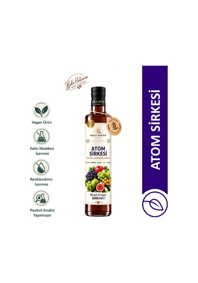 Bala Hatun Atom Sirkesi 500ml - Doğal Fermantasyon - Mixed Vinegar