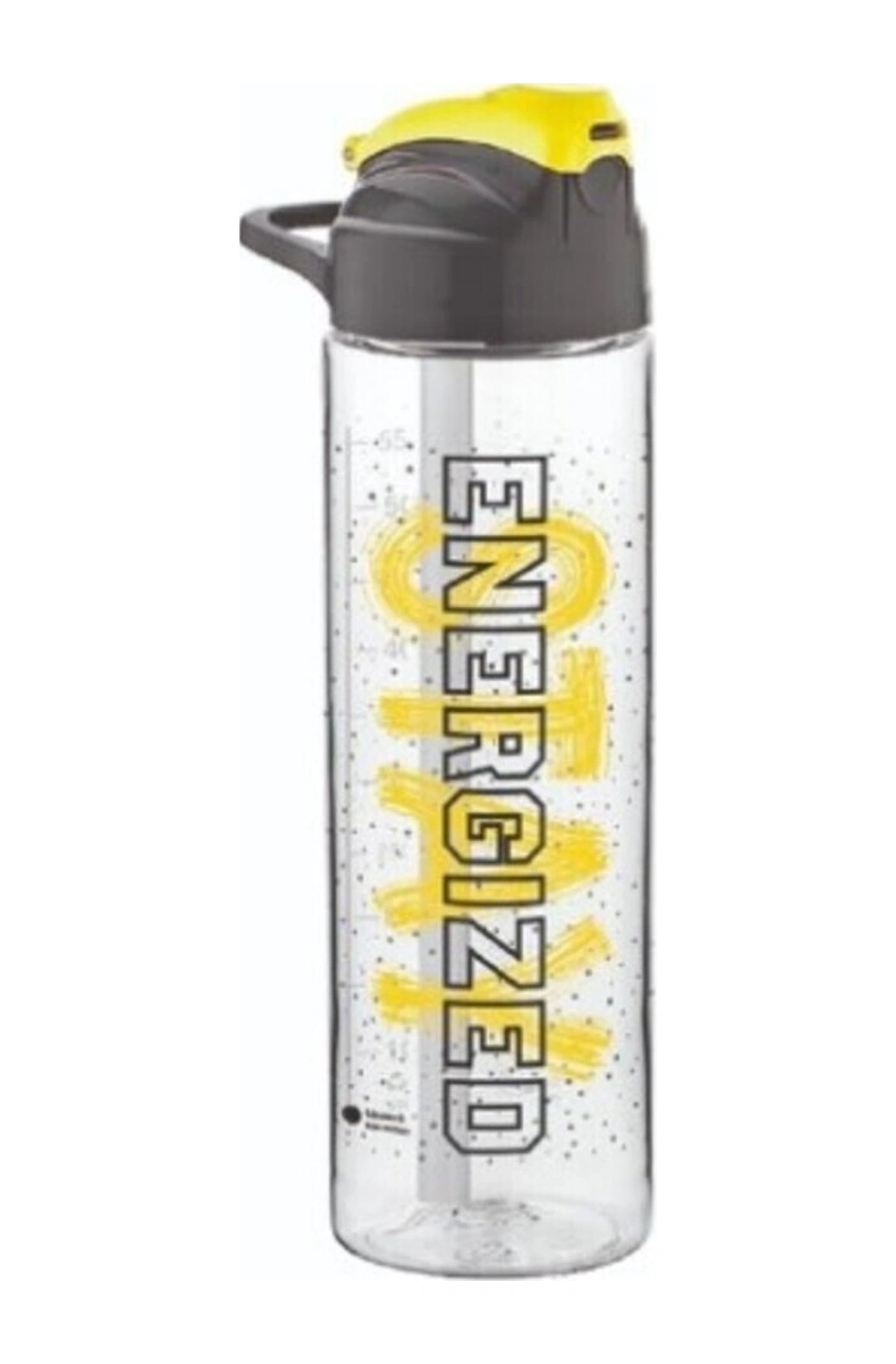 Energy Pipetli Desenli Tritan Matara Suluk 630cc Sarı