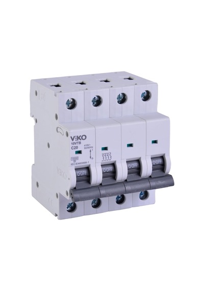 10vtb-4c20 Otomatik Sigorta 10ka C Tipi 4 Kutup 20a