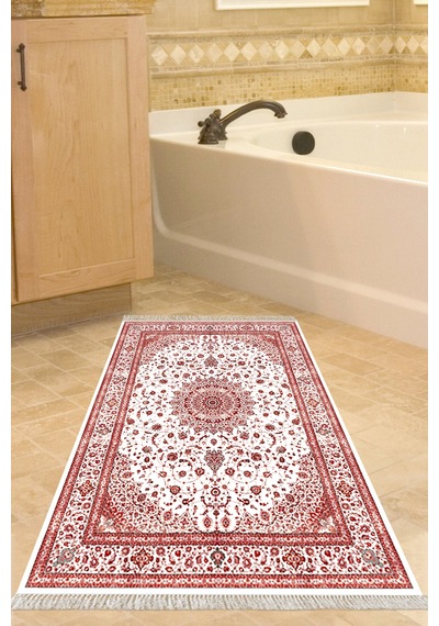 Eko Trend Djt Banyo Paspası Yıkanabilir Kaymaz Taban P1372 Osmanlı Bordo