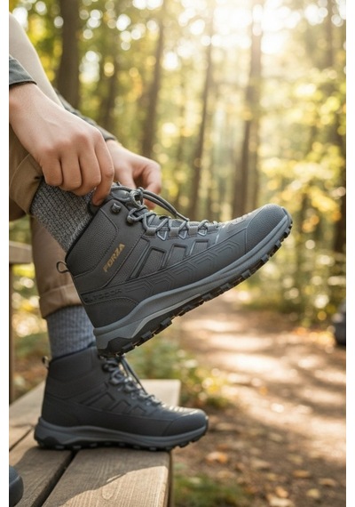 Enoch Erkek Forza Model Waterproof Outdoor Trekking Ve Doğa Yürüyüş Botu Füme