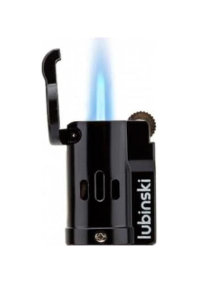 Lubinski Cigar Basic Slim Tek Torch Puro Çakmağı Siyah Lb-206