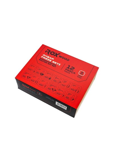 Rox Wood 0310 Ahşap Freze Seti 12 Parça Sap: 8mm