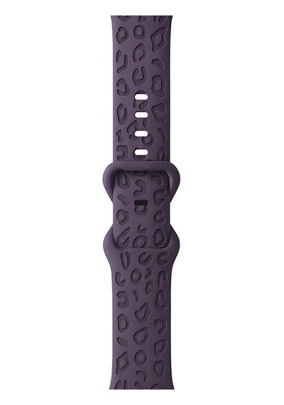 Apple İle Uyumlu Watch 11 10 42mm 6 7 8 9 10 Se Uyumlu 38-40-41mm Leopar Desenli Silikon Kordon Çok Renkli