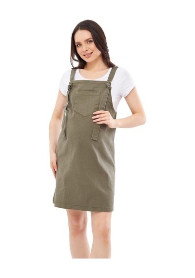 Luvmabelly Myra6310 Kot Hamile Jile Elbise-haki