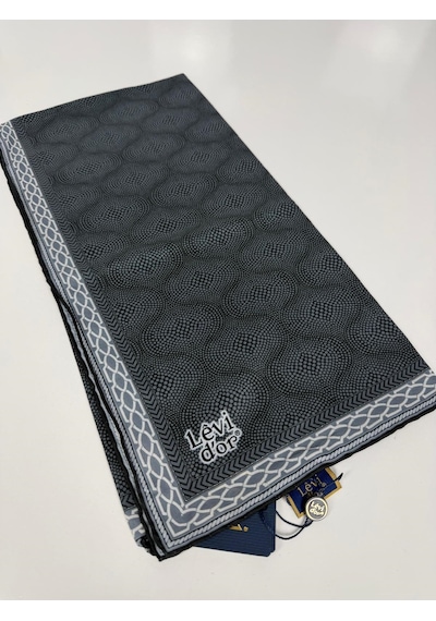 Levidor Lotus Desen Eşarp - 06107 Gri-10