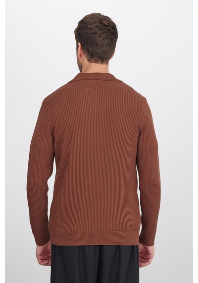 Tudors Erkek Standart Fit Normal Kesim Pamuklu Polo V Yaka Kahverengi Kazak-41863 Kahverengi Tudors Erkek Standart Fit Normal Kesim Pamuklu Polo V Yaka Kahverengi Kazak-41863 Kahverengi