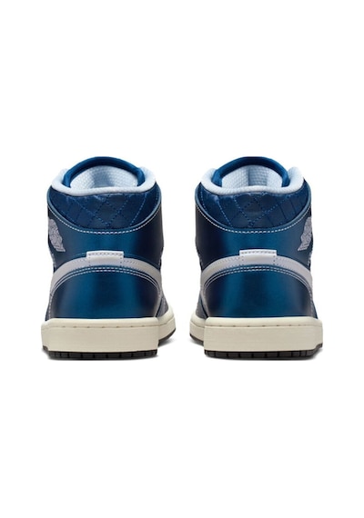 Nike Air Jordan 1 Mid Se 'metallic Blue'basketbol Ayakkabısı Lacivert