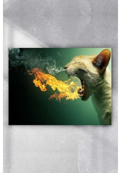 Kedi Eğlenceli Mizahi Poster 3