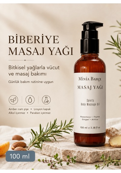 Minia Bahçe Sports Masaj Yağı - 100 Ml