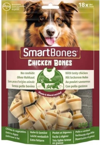 Smartbones Tavuklu Düğüm Mini Köpek Ödül Kemiği 18'li 288 G