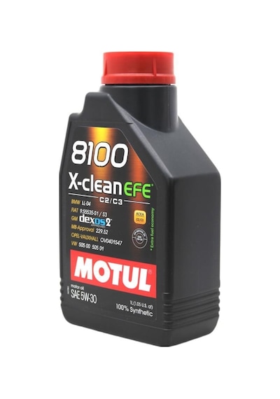 Motul 8100 X-Clean Efe C2/C3 5W-30 Tam Sentetik Motor Yağı 2 x 1 L