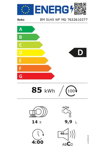 Beko BM 5145 WF MG 7 Programlı 14 Kişilik Bulaşık Makinesi