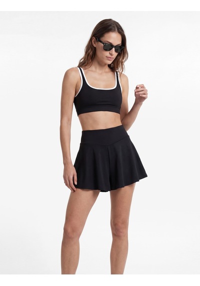 Koton U Yaka Kolsuz Slim Fit Biyeli Sporcu Sütyeni Siyah 6sak30175nk