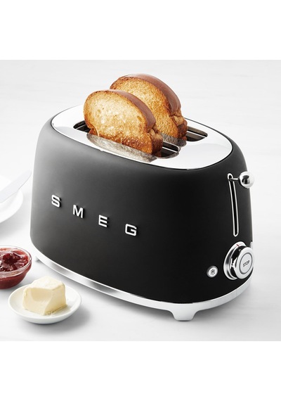 Smeg TSF01 2 Dilim Ekmek Kızartma Makinesi Mat Siyah