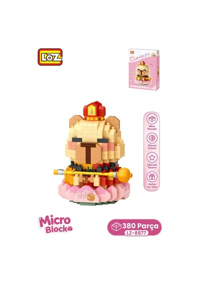 Loz Micro Block Serisi Sevimli Keşiş Modeli 380 Parça Dekoratif Oyuncak Yapım Seti Yapı Blok 8877