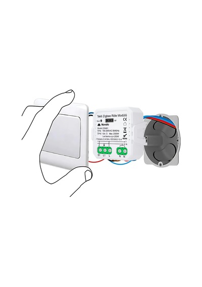 Zigbee Tek Çıkışlı Akıllı Anahtar Tuya, Smart Life, Home Assistant, Zigbee2mqtt Uyumlu Diğer
