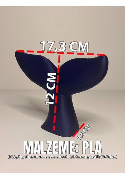 Modern Balina Kuyruğu Obje Minimal Salon Masa Üstü Dekoru 001