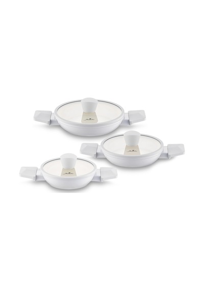 Jumbo Swiss Crystal 6 Parça Light Grey Sahan Seti Açık Gri