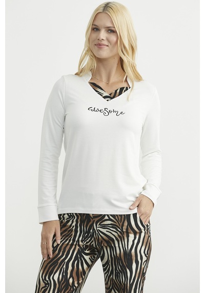Sementa Leopar Kombinli Pijama Takım - Ekru Ekru
