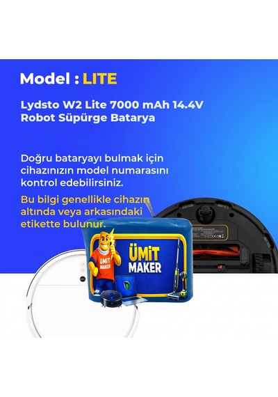 Lydsto W2 Lite 7000 Mah 14.4v Robot Süpürge Batarya