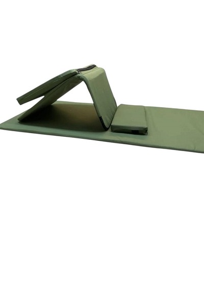 Backjack Meditasyon Sandalyesi Destekli Yer Minderi + 60x180 Kumaş Mat - Backjack 3xl Yeşil
