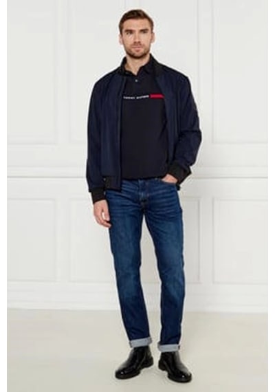 Tommy Hilfiger Erkek Lacivert Polo Yaka T-shirt Lacivert