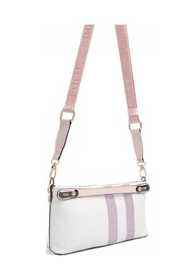 Silver & Polo Silver Polo Lila - Pembe Ekose Kadın Çapraz Çanta Sp1288
